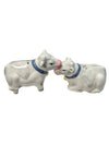 Vintage Hand-Painted Cow Salt & Pepper Shakers