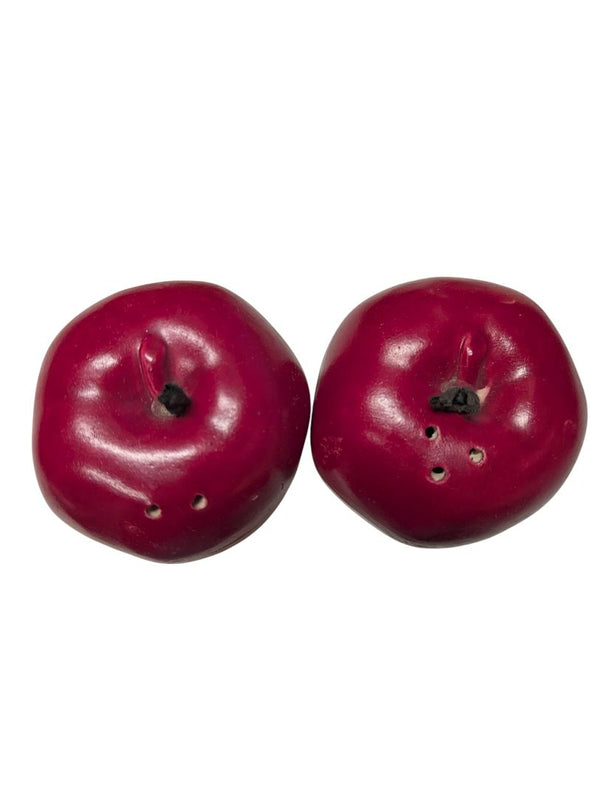 Vintage Ceramic Apple Salt & Pepper Shakers