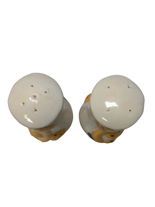 Vintage Hand-Painted Mushroom Salt & Pepper Shakers