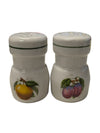 Vintage Fruit Motif Salt & Pepper Shakers