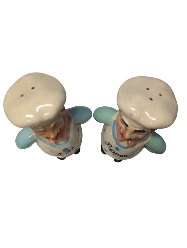 Vintage Chef Salt & Pepper Shakers