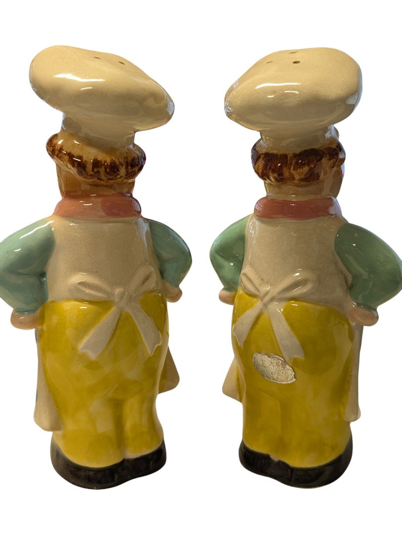 Vintage Chef Salt & Pepper Shakers
