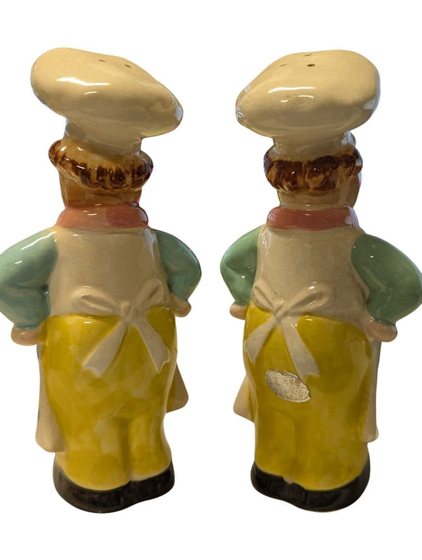 Vintage Chef Salt & Pepper Shakers
