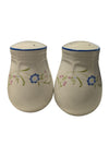 Vintage Blue Floral Salt & Pepper Shakers
