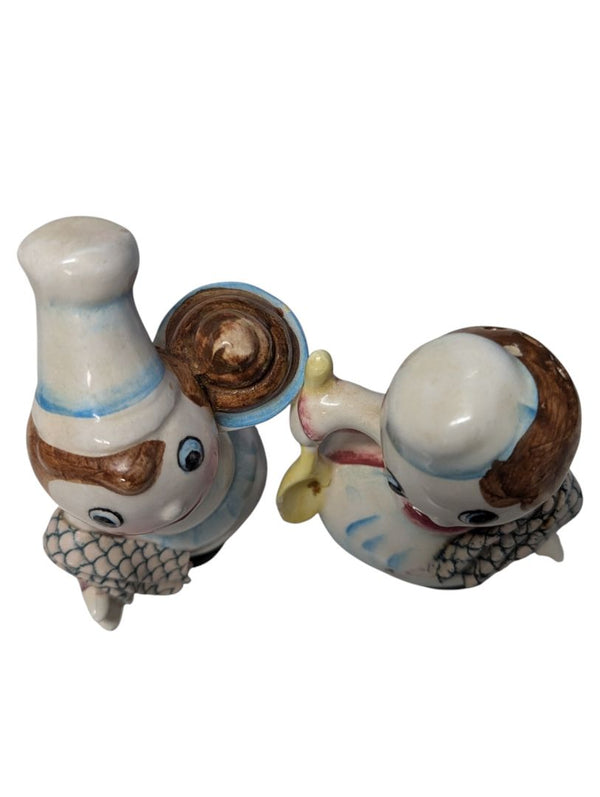 Vintage Chef Couple Salt & Pepper Shakers