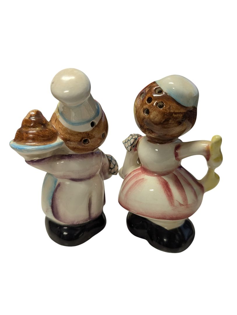 Vintage Chef Couple Salt & Pepper Shakers