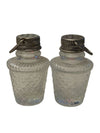 Vintage Pressed Glass Salt & Pepper Shakers