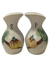 Vintage Vegetable Motif Salt & Pepper Shakers