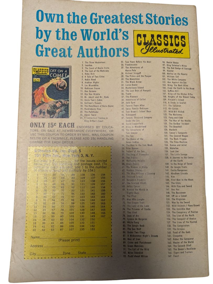 Classics Illustrated #98 — The Red Badge of Courage