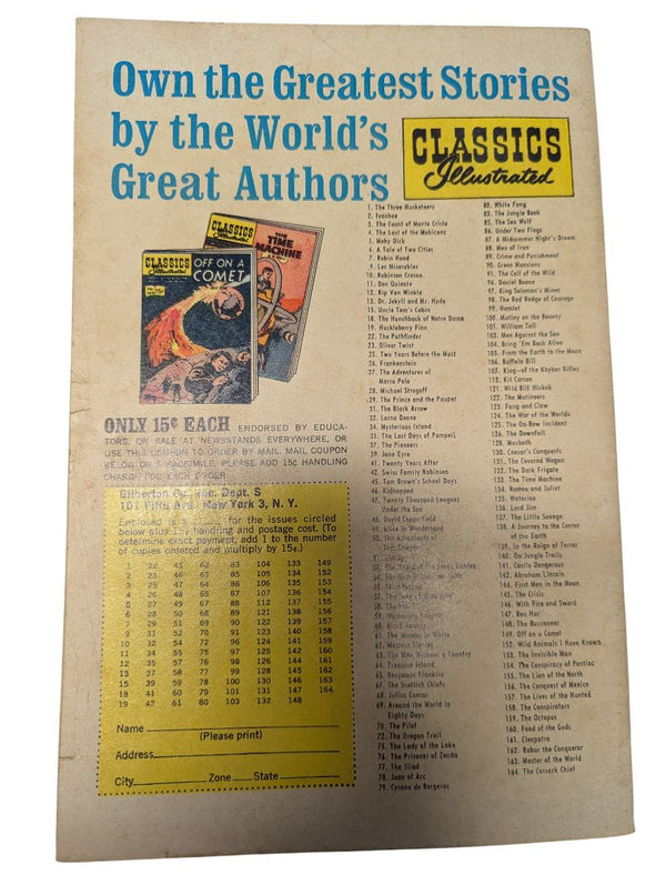 Classics Illustrated #72 — The Oregon Trail (1950, Gilberton)