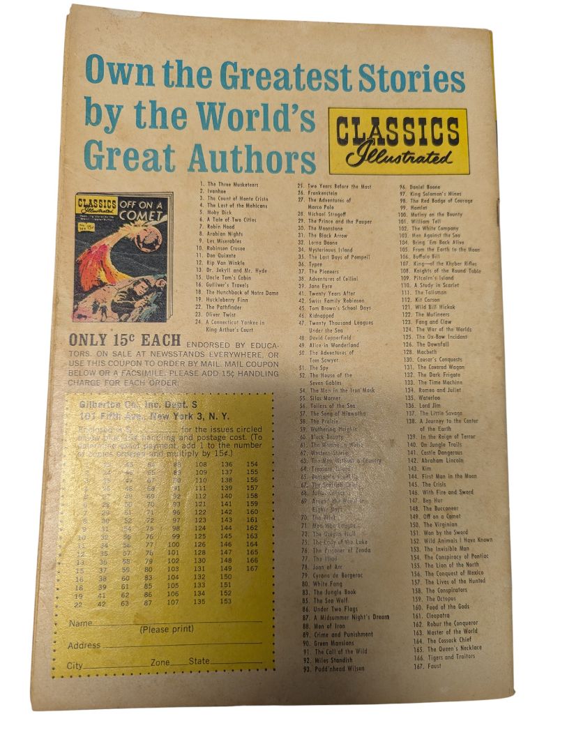 Classics Illustrated No. 80 — White Fang (Gilberton, mid-20th century)