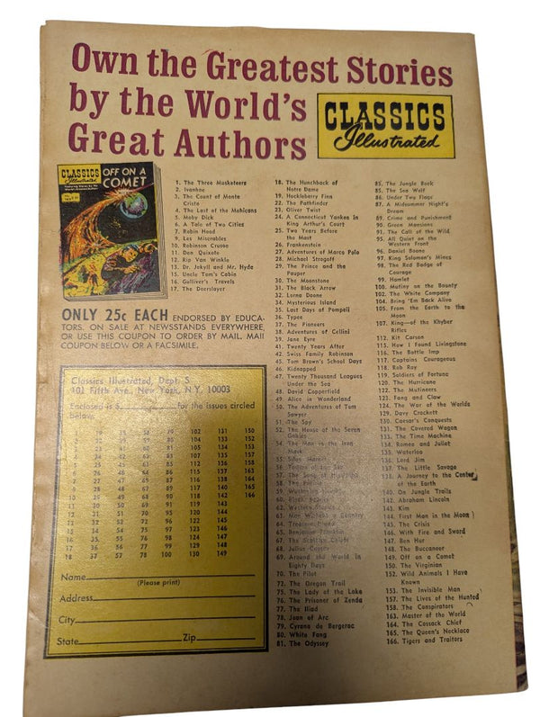 Classics Illustrated No. 127 — The King of the Mountains (Gilberton, 1955)