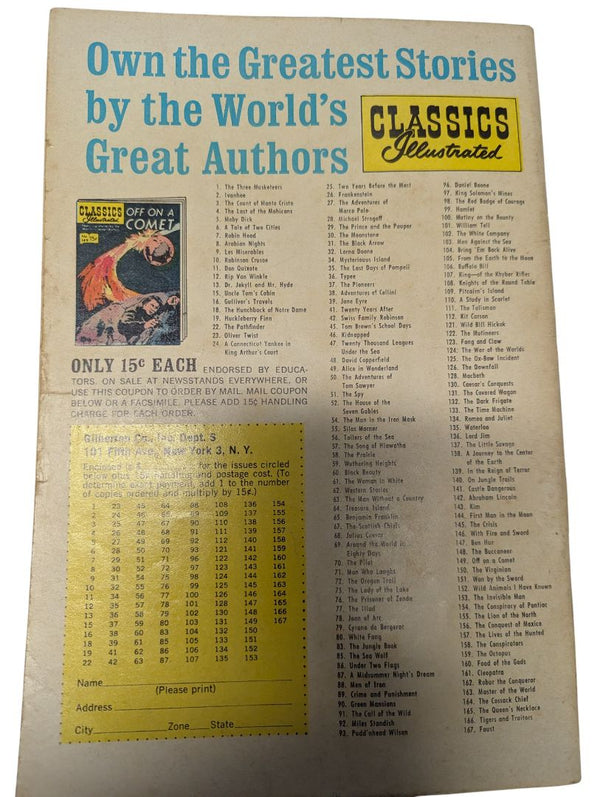 Classics Illustrated No. 68 — Julius Caesar (William Shakespeare, Gilberton, Feb 1950)