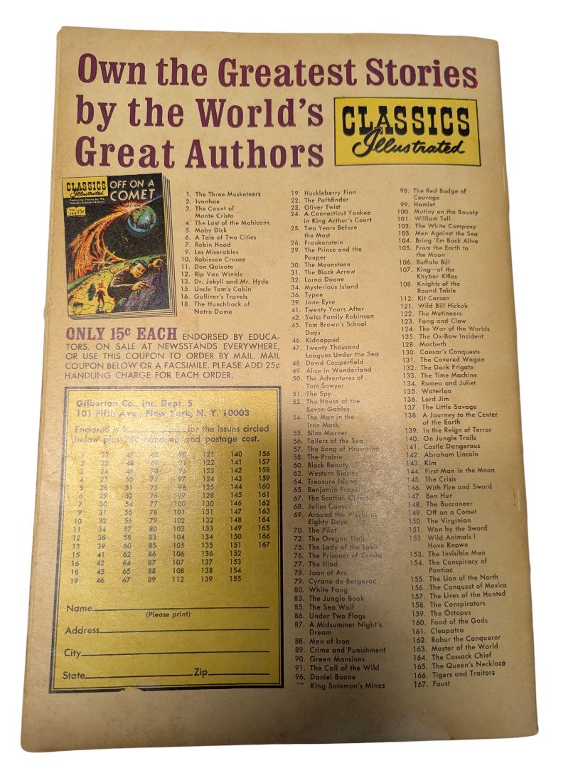 Classics Illustrated No. 115 — How I Found Livingstone (Sir Henry M. Stanley, Gilberton, mid-1950s)