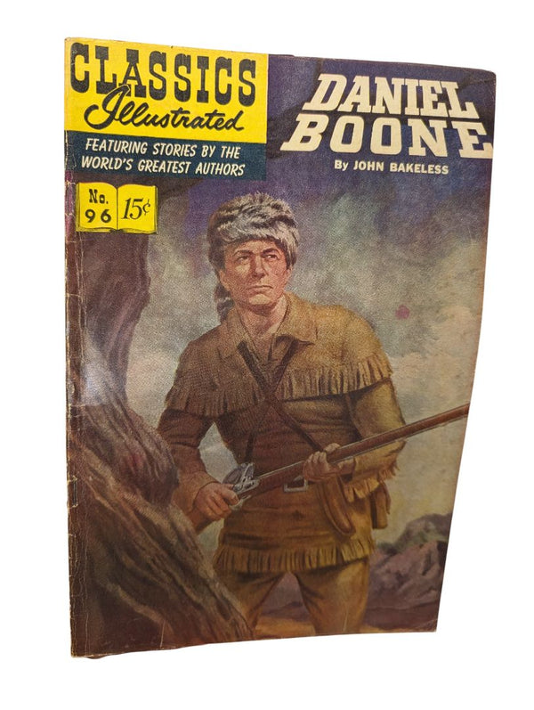 Classics Illustrated No. 96 — Daniel Boone (John Bakeless, Gilberton, 1952)
