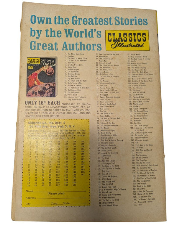 Classics Illustrated No. 96 — Daniel Boone (John Bakeless, Gilberton, 1952)