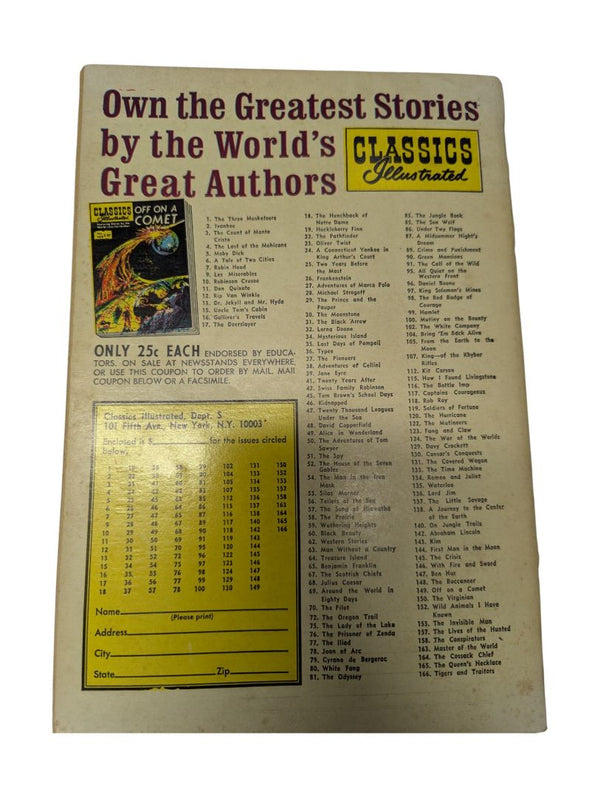 Classics Illustrated No. 82 — The Master of Ballantrae (Robert Louis Stevenson, Gilberton, 1960s 25¢ Edition)