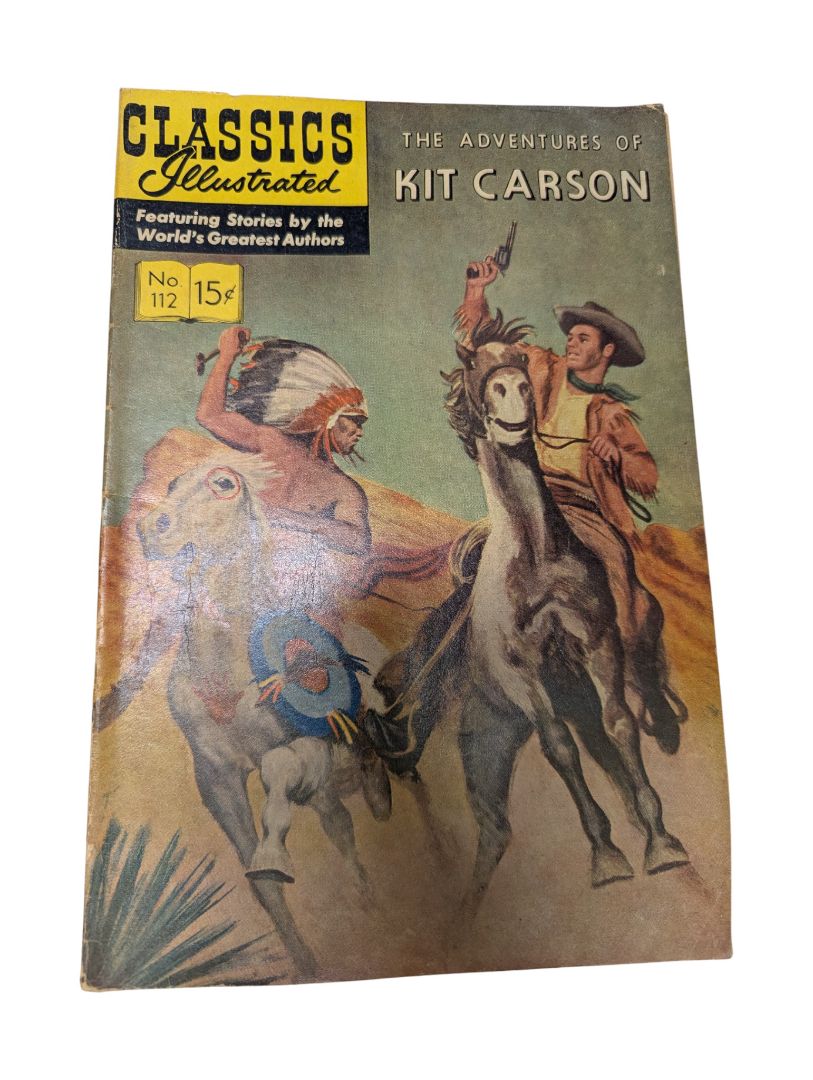 Classics Illustrated No. 112 — The Adventures of Kit Carson (Gilberton, 1954)