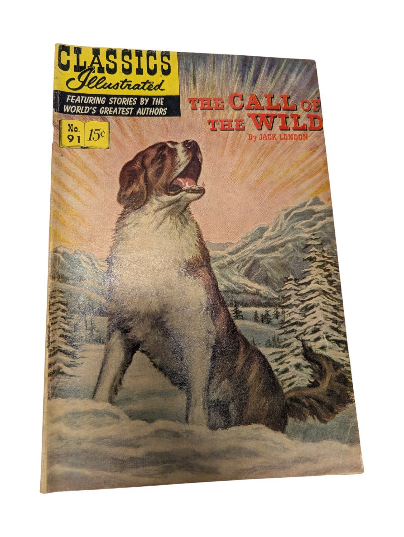 Classics Illustrated No. 91 — The Call of the Wild (Jack London, Gilberton, 1952)