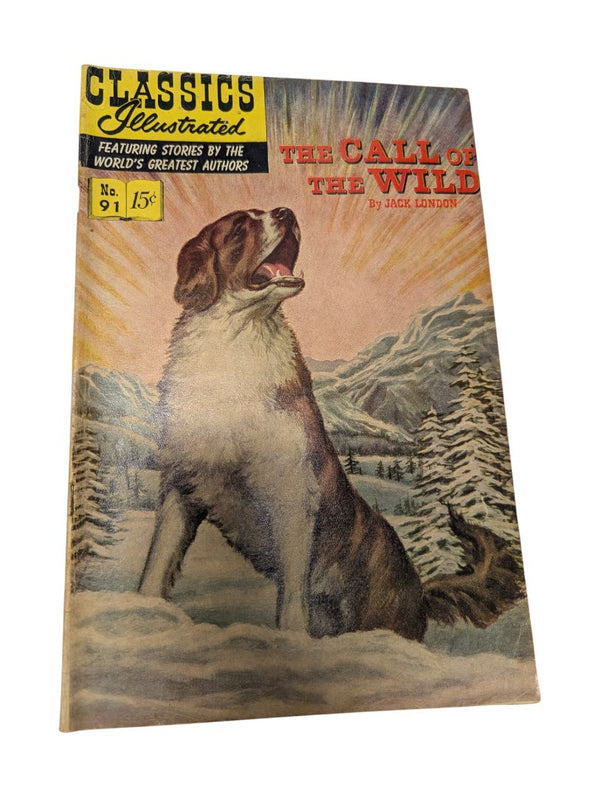 Classics Illustrated No. 91 — The Call of the Wild (Jack London, Gilberton, 1952)