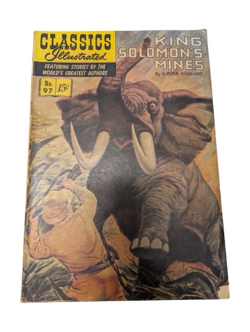Classics Illustrated No. 97 — King Solomon’s Mines (H. Rider Haggard, Gilberton, 1952)