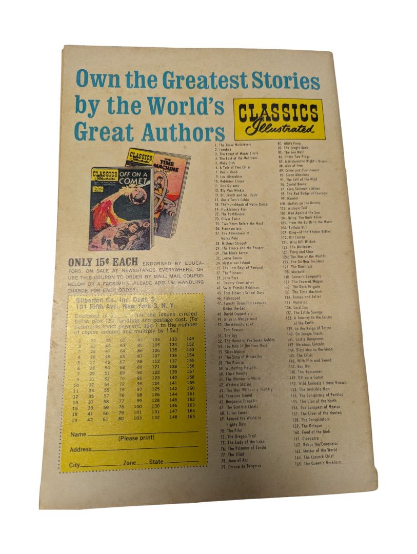 Classics Illustrated No. 102 — The White Company (Sir Arthur Conan Doyle, Gilberton, 1953)