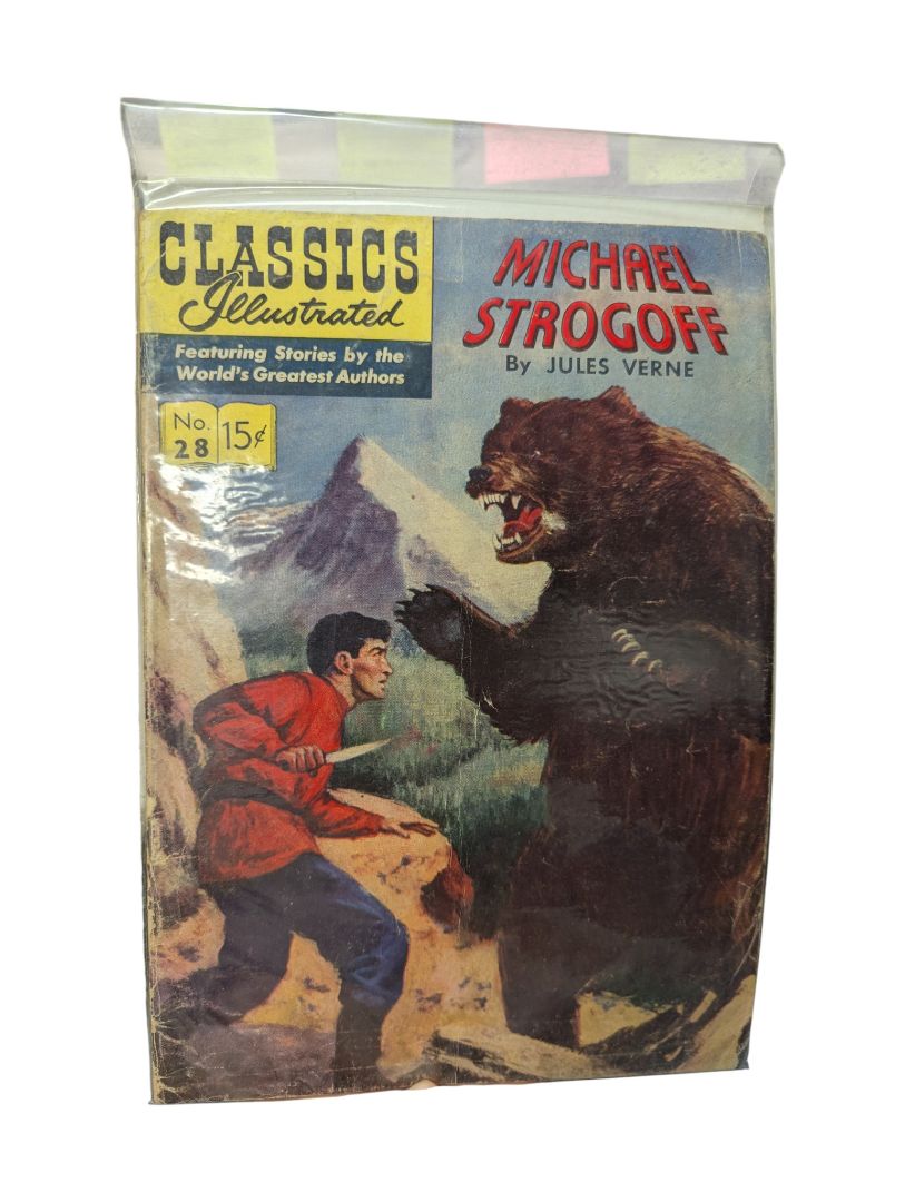 Classics Illustrated No. 28 — Michael Strogoff (Jules Verne, Gilberton, 1946)