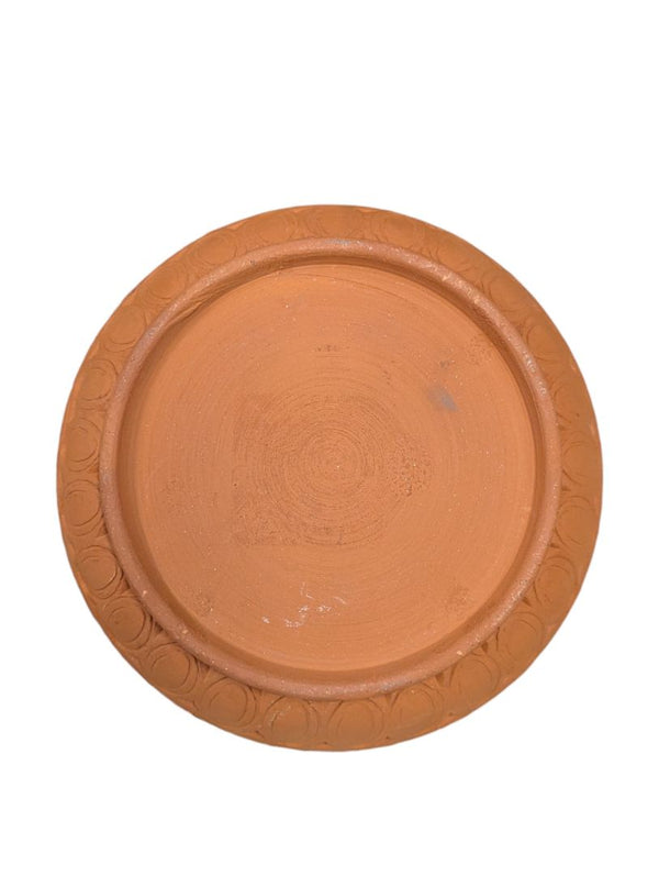 Terracotta Clay Pot with Lid – Blue Glazed Interior