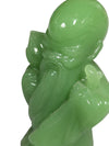 Green Glass Shou Xing Figurine – God of Longevity