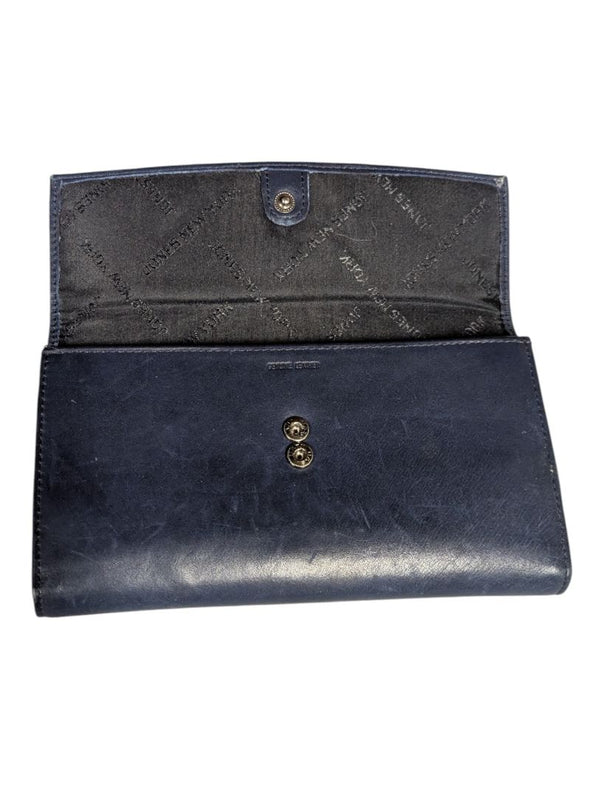 Jones New York Navy Leather Wallet