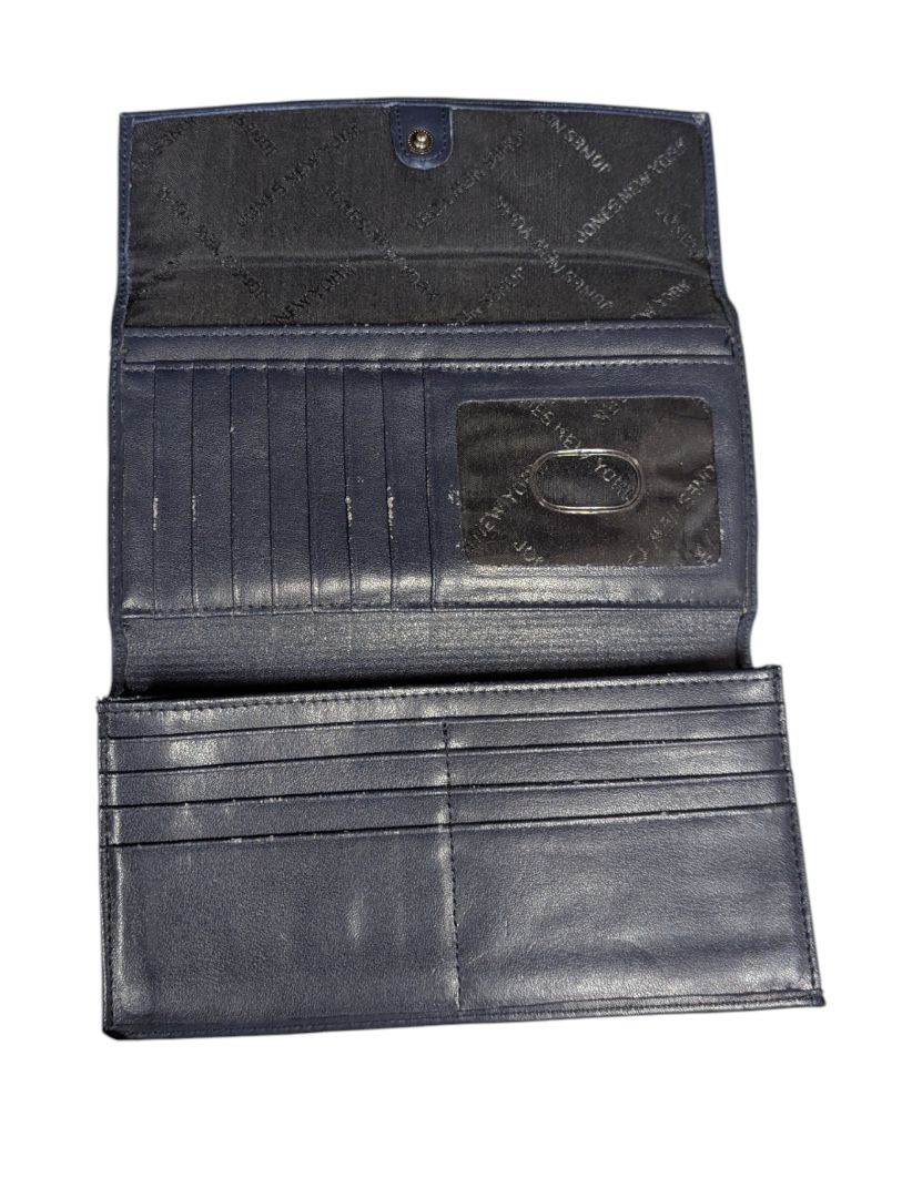 Jones New York Navy Leather Wallet