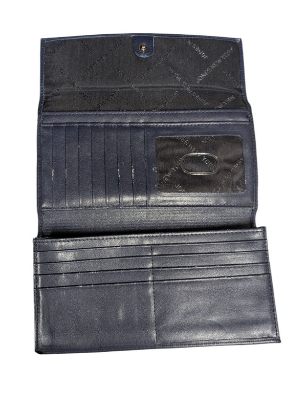 Jones New York Navy Leather Wallet