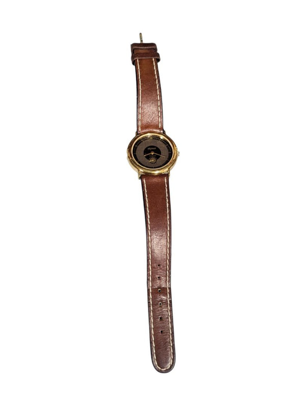 Pioneer Quartz Watch with Brown Leather Band