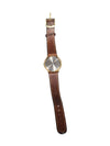 Pioneer Quartz Watch with Brown Leather Band