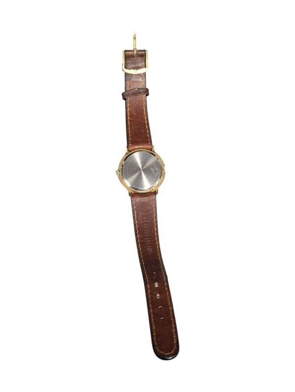Pioneer Quartz Watch with Brown Leather Band