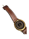 Pioneer Quartz Watch with Brown Leather Band