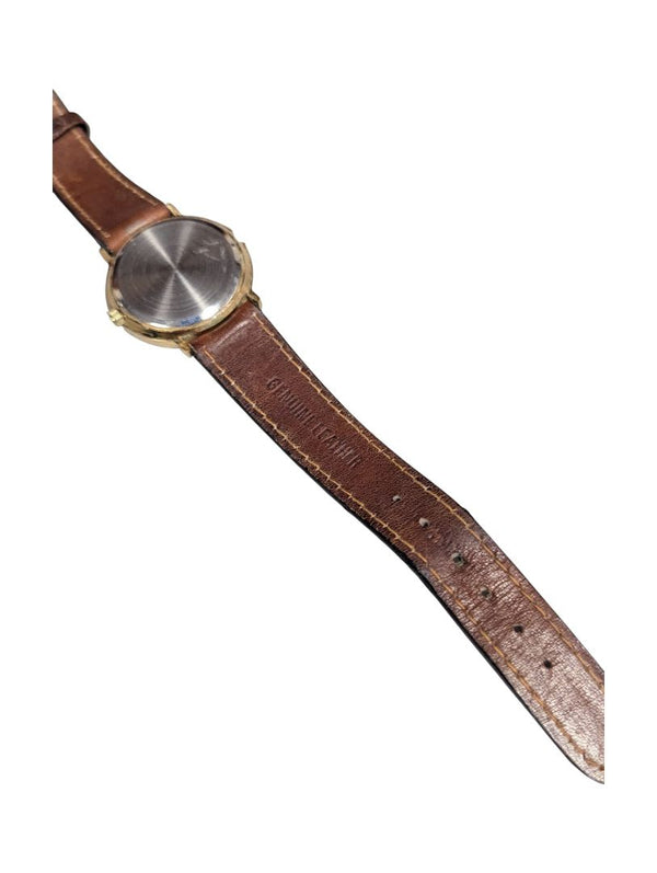 Pioneer Quartz Watch with Brown Leather Band
