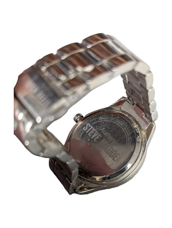 Steve Madden Purple Dial Stainless Steel Watch