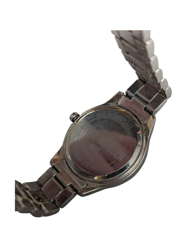 Steve Madden Purple Dial Stainless Steel Watch