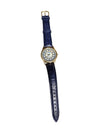 Bitans Quartz Watch with Blue Leather Strap