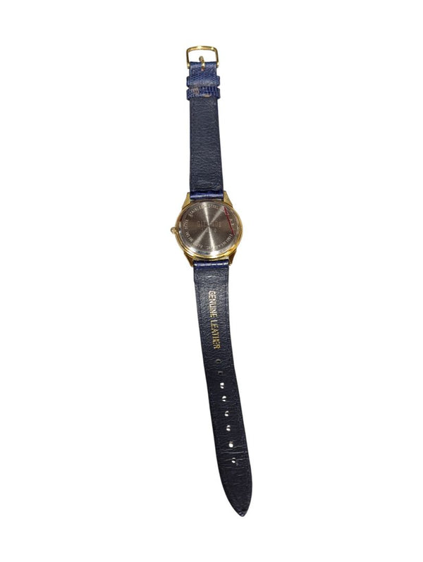 Bitans Quartz Watch with Blue Leather Strap