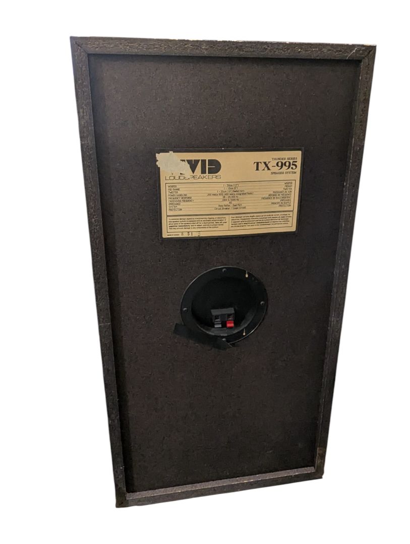 Vivid Floor Speaker Pair– Black Woodgrain Cabinet