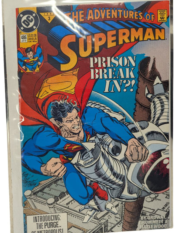 DC Comics – The Adventures of Superman #486 (January 1992)