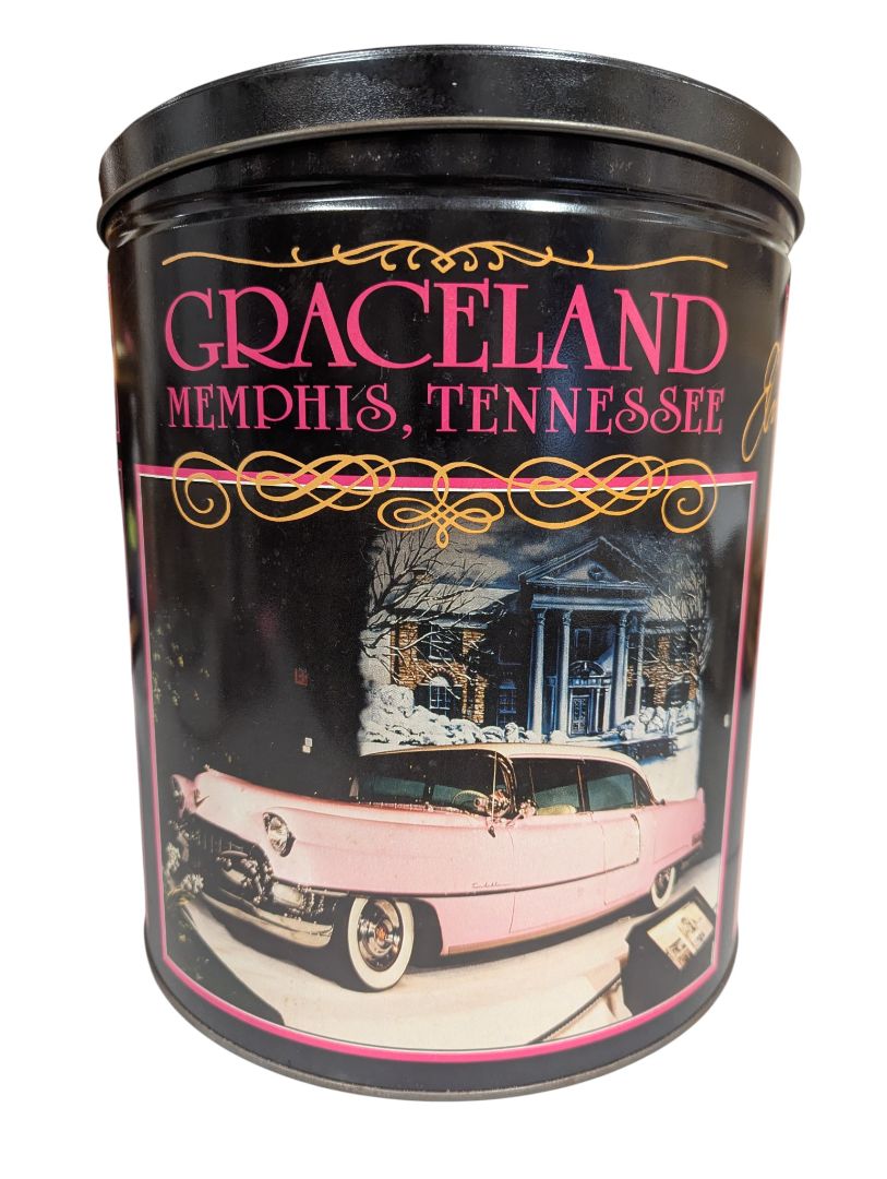 Graceland Memphis Tennessee Collectible Tin Canister – Elvis Presley Edition