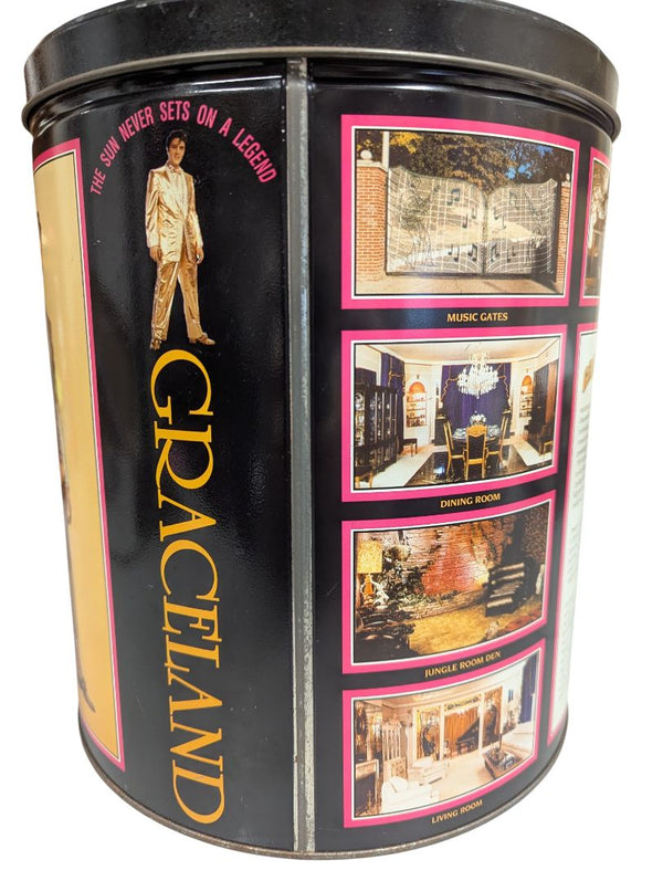 Graceland Memphis Tennessee Collectible Tin Canister – Elvis Presley Edition