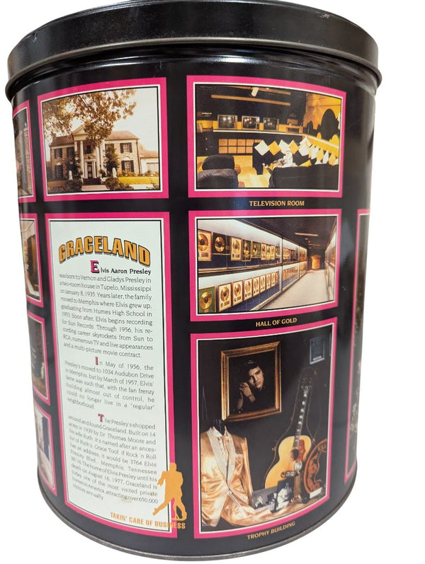 Graceland Memphis Tennessee Collectible Tin Canister – Elvis Presley Edition