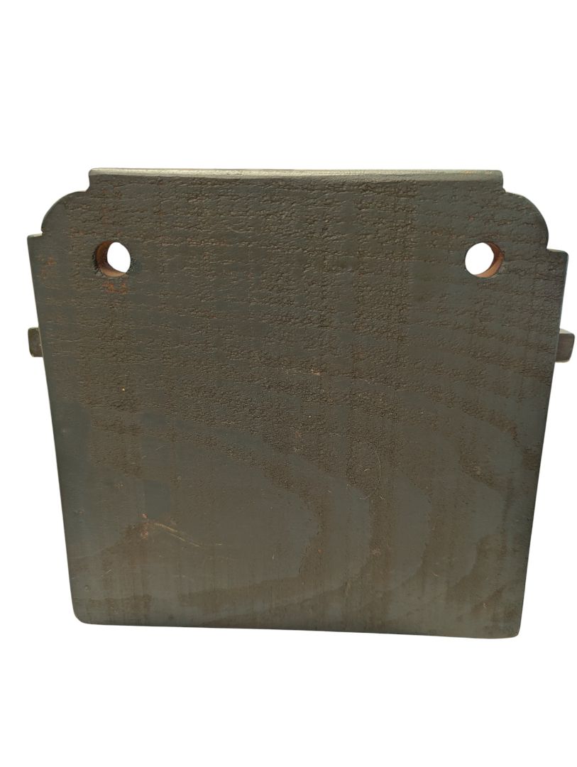 Vintage Hand-Painted Wooden Wall Salt Box – Yellow Floral Motif