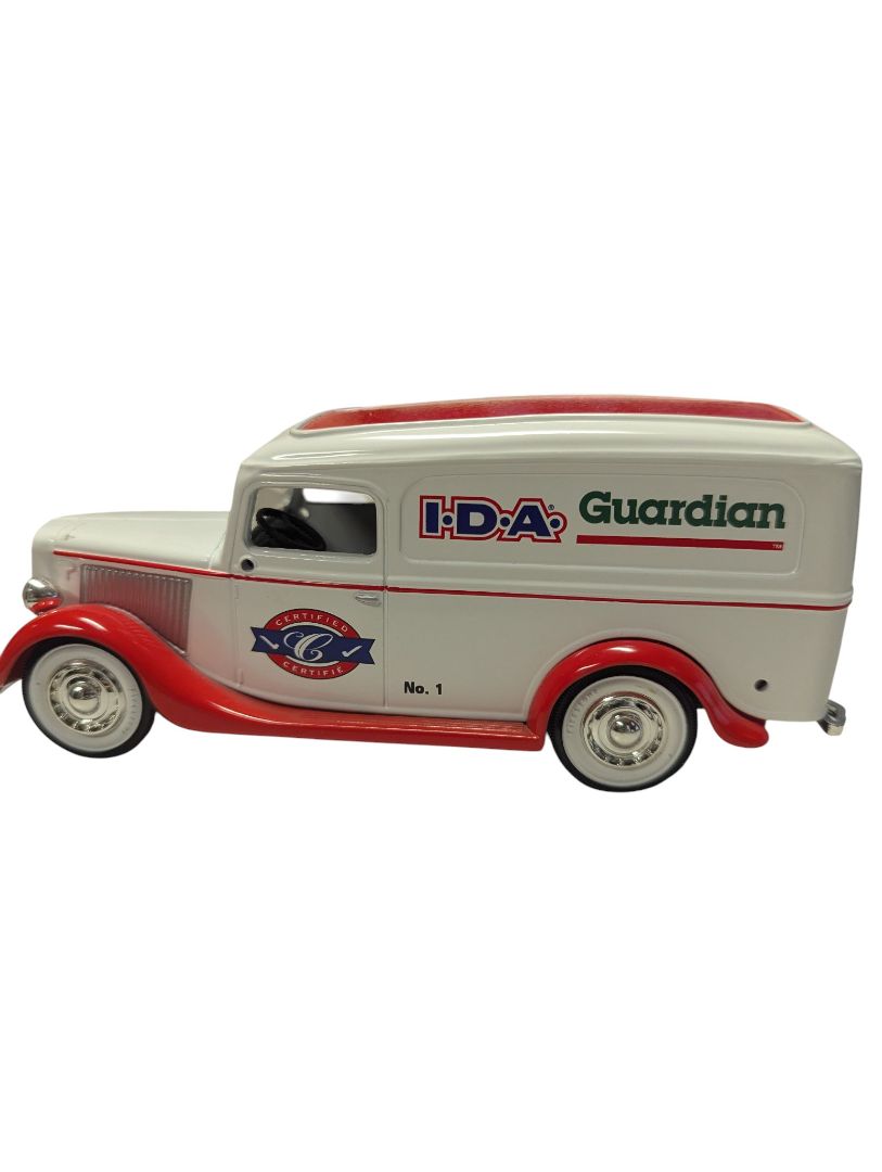Vintage I.D.A. Guardian Certified Diecast Van Coin Bank – Limited Edition No. 1