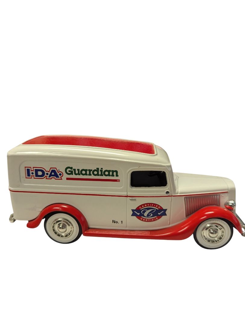 Vintage I.D.A. Guardian Certified Diecast Van Coin Bank – Limited Edition No. 1