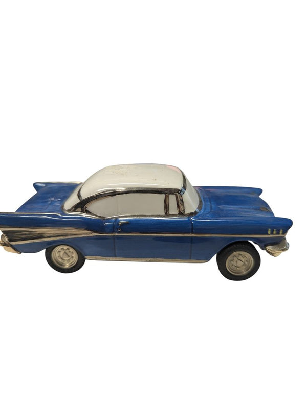 1957 Chevrolet Bel Air Ceramic Car Bank – Blue & White